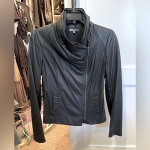 Vince Black Leather Jacket
